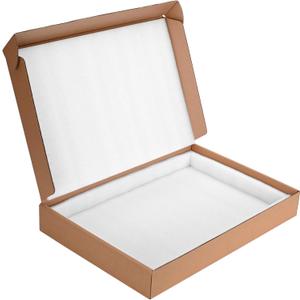Laptop Shipping Box Cardboard Laptop Boxes with Protection Foam, Fits Most Ultrabook or Screen Sizes (White(Small))
