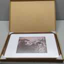 12x18 Poster Frame, USA-Sourced Walnut Wood Picture Frame with HD Tempered Glass, Handcrafted Rounded Corner 12 x 18 Wooden Frames Matted to 8.5x11 Photos, Horizontal or Vertical Wall Display