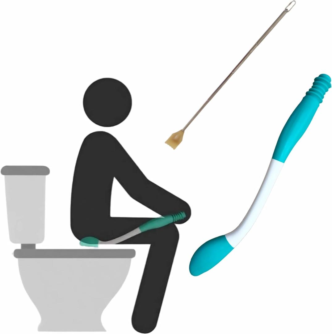 Butt Wiper Tool - Bottom Buddy for Elderly and Post-Operative Patients, Butt Cleaner After Pooping (Green)