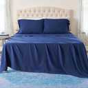Ashford Home Essentials Bedding, 3 Piece Twin Size Sheet Set, Estate Blue