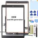 for iPad 9 (9th Generation) Screen Replacement, OEM Digitizer Touch Glass Replacement for ipad 9th Gen 10.2 inch (A2602 A2603 A2604 A26052021 Released) with Home Button (NO LCD)
