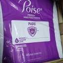 Poise Incontinence & Postpartum Pads for Bladder Leaks, 6 Drop Ultimate Absorbency, Long Length, 90 Count