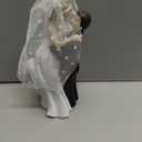 Modern Wedding Cake Toppers Bride and Groom Figurines Cake Topper for Decoration, Romantic Party Decoration, Funny Engagement Party Couple Statue Desk Decoration (Flying Hug)