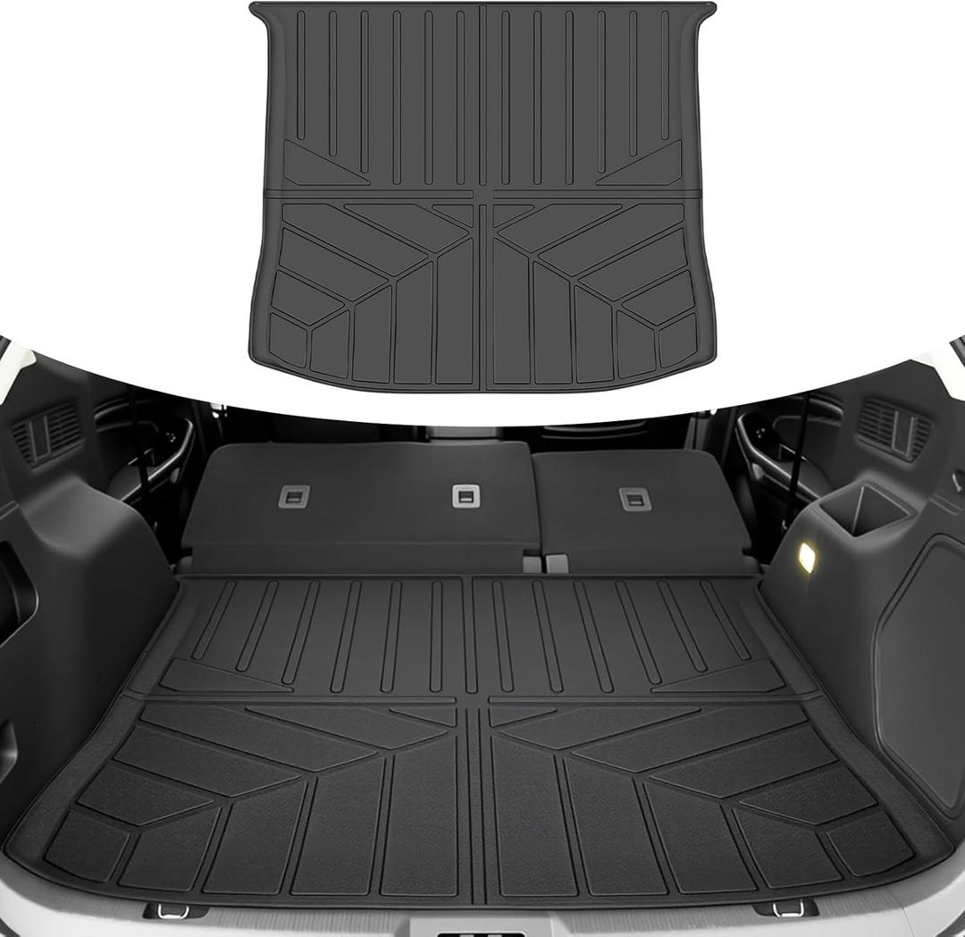 Trunk Mat for 2015-2025 Ford Edge 5 Seats Rear Cargo Mat All Weather TPE Protector Trunk Liner Accessories(Only fit 5 Seats)