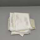 MCEAST 2 Packs Satin Tablecloth 102 x 58 Inches Rectangular Table Overlay Cover Bright Silk Tablecloth Smooth Fabric Table Decor for Wedding Banquet Decoration (Ivory)