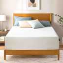 Zinus 14 Inch King Green Tea Memory Foam Mattress, Fiberglass Free, Medium Firm Feel, Zoned Pressure Relief, Certified Safe Foams & Fabric, Mattress in A Box (White)