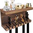 Belt Storage Organizer for Closet, Belt Hanger Wall Mounts with Double Shelving Platform, Belt Rack Holder Shelf for Closet Door, Wall Closet Organizer Tie Belt Hanger Rack for Men Women