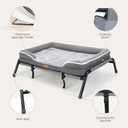 Lekereise Raised Dog Bed for Small Dogs, Waterproof Elevated Dog Cot, Outdoor Cooling Pet Bed