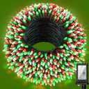 470FT Christmas Lights Outdoor, 1500 LED Christmas Tree Decoration Lights with 12 Modes & Timer Memory, Dimmable Plug In Waterproof LED Xmas Light for Yard Trees Wedding Party Holiday Red & Green