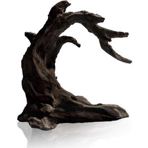 FZONE Driftwood for Aquarium Resin Model pH Neutral Aquarium Rocks for Aquascaping,Hardscape (01Driftwood: 5.12"  3.54"  5.91")