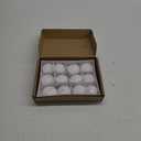 Nuanchu 12 Pieces 1. 65 Inch Floating Candles for Wedding Centerpiece, Small Unscented Floating Round Tealights Metallic Smooth Wax Disc Candles for Graduation Dinner Home Decor(White)