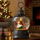 Christmas Snow Globe Water Lantern with Clara & Nutcracker Suite Scene Battery Operated or USB Powered Musical Lighted Holiday Decoration for Tabletop Display for Family and Friends