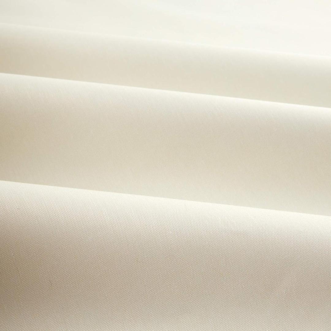 Roc-lon 54 Inch Budget Blackout Drapery Lining, White/Ecru 1 Yard