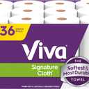 Viva Signature Cloth Paper Towels, 12 Triple Rolls, 129 Sheets per Roll (129 Sheets (Pack of 12), White)