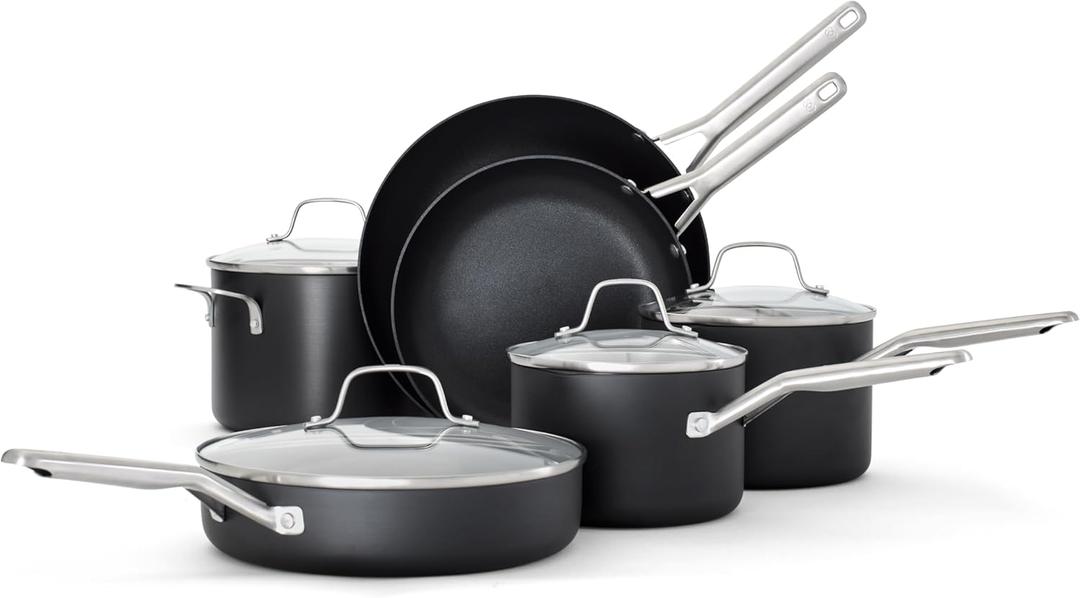 Calphalon Hard-Anodized Nonstick 10-Piece Cookware Set