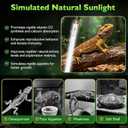 UVB Light for Reptiles Bearded Dragon, 3 Pack T8 UVB Reptile Light UVB Bulb 10.0 17W UVA UVB Reptile Light Bulb Terrarium Light Lamp Tube for Turtle Chameleon Leopard Gecko Snake Tank, 24 Inch