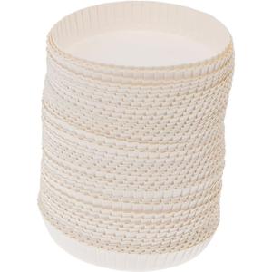 Cabilock Disposable Cup Lids 100 Pack 3.15 Inch Paper Covers for Hot and Cold Beverages Eco-Friendly Drink Lid for Restaurants Bars Hotels and Home Use