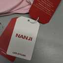 NANJI Short Sleeve Bodysuit for Women - Crew Neck Slim Fit Thong Body Suit, Stretch Double Lined Snap Tops, Casual Going Out Medium