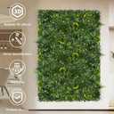 Artificial Grass Wall Boxwood Panels: 20"x20"(12P) UV Resistant