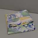 Allenjoy 72" x 72" Blue Tiles Lemon Shower Curtain Summer Fruit Chic Home Bathtubs Bathroom Curtain Decoration Set Washable Soft Durable Polyester Fabric (Hooks Not Included)