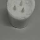 Baquler Large Flameless LED Battery Operated Pillar Candle - 3 Wick 5"x4" Snowy Frosted White Flameless Christmas Fake Candle for Xmas Table Centerpiece Holiday Rustic Indoor Home Decor