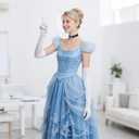 2 x Women Costume Headband Choker & Gloves Set Princess Up Accessories for Halloween Cosplay Party