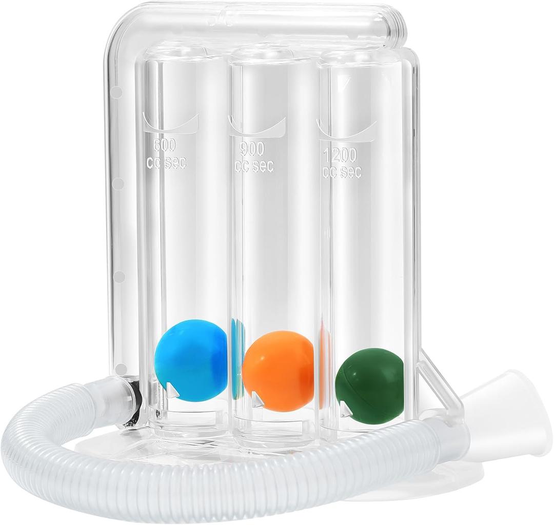 Breathing Exercise Device for Lungs, Lung Exerciser Device  1200cc/sec 3Ball Trainer for Gentle Breathing Training & Recovery Support, Breathing Trainer