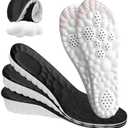4D Cloud Height Increase Insoles for Men Wowen - Cloud Tech Insole, Soft Memory Foam Insoles, Comfort Steppers Height Increase Insoles Trim to Fit for Men Women (Black, 1.4-in US Men 8-11)