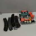 OleFun Christmas Train Set, Electric Train Toys with Water Steam, Sounds & Lights, Model Train Set for Under The Xmas Tree, Railway Kit Gifts for 3, 4, 5, 6, 7, 8+ Year Old Boy & Girl