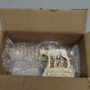 Italian Rome Decorations Colosseum Leaning Tower of Pisa Rome Wolf Desktop Decor Ornament Gift Ancient Arena Amphitheatre Roman Tanks Building Sculpture Set of 4