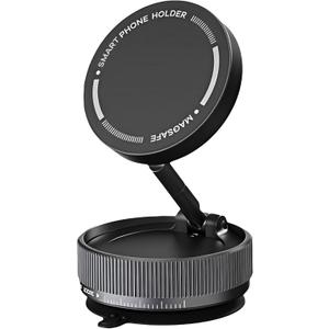 Magnetic Car Phone Holder  Mini Rotating Phone Mount for Car, Desk & Home, Vacuum-Suction Magnetic Phone Stand, 3-Axis Universal Car Accessories for Women & Men