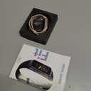 Fitness Tracker, Step Tracker Sport Bracelet Pedometer Calories Women, 1.1" AMOLED Smartwatch 3ATM Waterproof with Blood Pressure/Heart Rate Monitor for Men, Smart Watch for Android/iOS Phones (Pink)