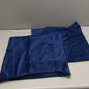 MIULEE Velvet Throw Pillow Covers 18x18 Inch, Pack of 2 - Dark Blue, Super Soft Decorative Square Cushion Cases Modern Luxury Home Decor for Sofa, Couch, Bed, Chair