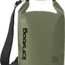IDRYBAG Dry Bag for Kayaking Waterproof 2L, Small Dry Sack Waterproof Bag for Boating (army green)