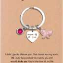 Mother in Law Keychain Butterfly Gifts Christmas for Bonus Mom Mother of The Groom Bride Gifts Thank You Birthday Presents Stocking Stuffers Valentines Mothers Day Gift for Bonus Mom in Law