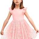 Arshiner Toddler Tutu Dress Little Girls Fluffy Summer Dresses Casual Party Tulle Sundress for Kids 2-6Y
