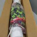 2 Pack Artificial Camellia Tree with White Pot, 24" Faux Potted Plants for Indoor Outdoor Decor, Tall Silk Greenery Plant for Home Office Living Room Balcony, Red