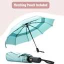 Mr. Pen- Windproof Travel Umbrella, Small Water-Resistant Automatic Folding Umbrella for Rain and Sun, Light, Compact and Portable for Women & Men, Fits Car & Backpack