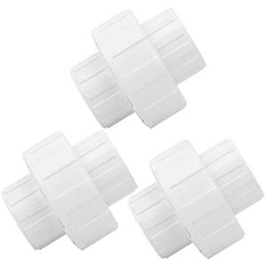 CKVIHAV 3/4 Inch PVC Union Coupling Pipe Fitting Adapter (Socket x Socket), 3 Pack, White, Sch40 PVC, EPDM O-Ring, Glossy Finish, Recommended for Plumbing