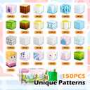 Magnetic Blocks, 150 PCS Magnetic Building Blocks Set, Castle Magnet Building Cubes, Magnet Tiles Stacking Toys for Kids, STEM Sensory Toys for Girls Boys 3 4 5 6+ Years Old, Birthday