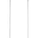 TUTOTAK Tall Round Side Table, Small End Table, Set of 2, Beside Table, Drink Table, Pedestal Side Table, livingroom, White TB01BW0652