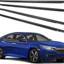 Car Window Weather Stripping Molding Trim Belt,Compatible with Honda Civic 2016-2021 4-Door Sedan, Replace#72450-TEA-T01 72410-TEA-T01 72950-TEA-T01 72910-TEA-T01