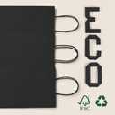 MESHA Black Gift Bags 5.25x3.75x8 Inch 50 Pack Small Black Paper Bags with Handles Bulk for Small Business Birthday Wedding Party Favor