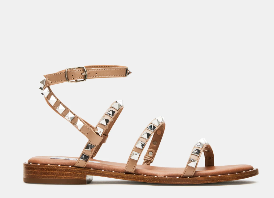 Steve Madden Travel Gladiator Sandal in Tan, Size 9