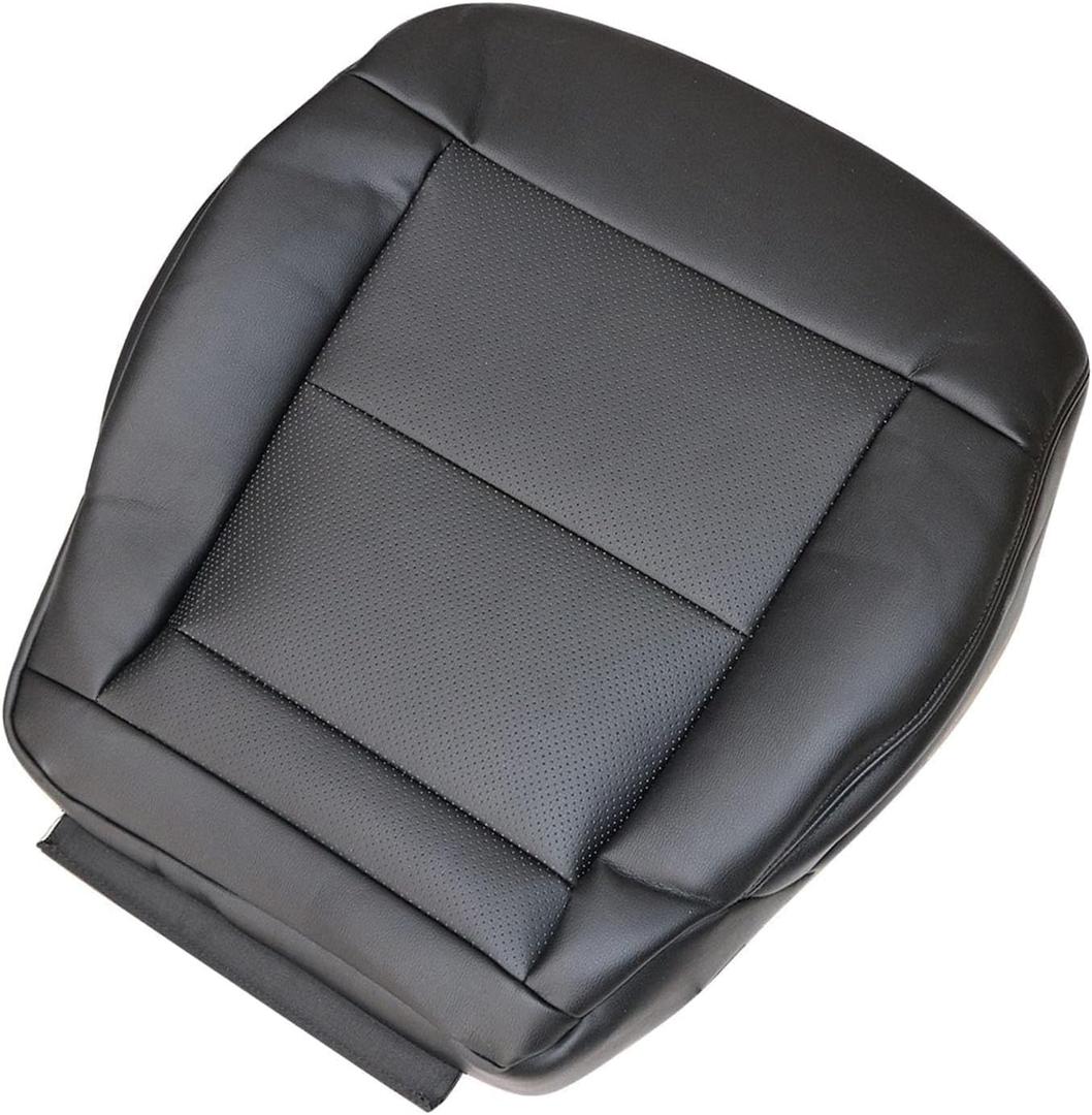 FZJDSD Black Driver Side Bottom Perforated Microfiber Leather Seat Cover Compatible with Mercedes Benz E350 E550 2010 2011 2012 2013 2014