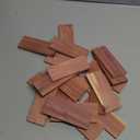 Natural Red Cedar Blocks for Clothes Storage, Drawer Freshener, Cedar Blocks for Closet, Storage Bags, Cabinets (20 PCS) (1 Count (Pack of 20))