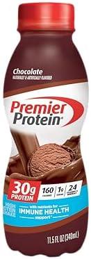 Premier Protein Shake, Chocolate, 30g Protein, 1g Sugar, 24 Vitamins & Minerals, Nutrients to Support Immune Health, 11.5 fl oz Pack of 12 By 12 DEC 2025