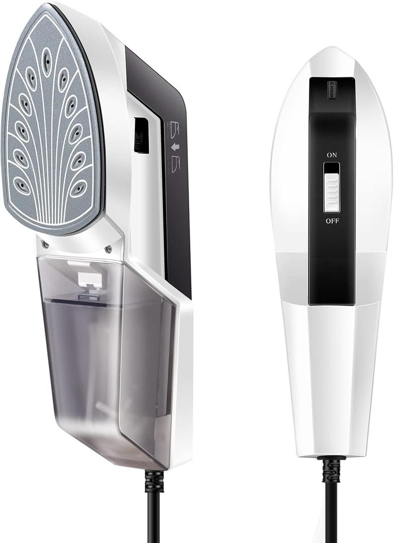 HOMETOP Handheld Steamer for Clothes, 30-Second Fast Heat-up, 1300W Powerful Garment and Fabric Steamer, Removes Wrinkle, Portable Steam Iron for Home and Travel (Black)