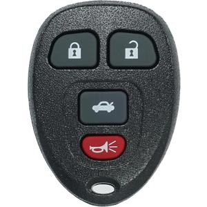 Key Fob Replacement Fits for Chevy Impala 2006 2007 2008 2009 2010 2011 2012 2013 2014 2015 2016 Monte Carlo Equinox Buick Lucerne Cadillac DTS Keyless Entry Remote Control OUC60221 OUC60270 (Four Button)