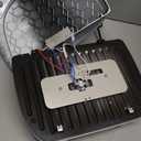 Hamilton Beach Electric Indoor Grill, 6-Serving, Large 90 sq. in. Nonstick Easy Clean Plates, Floating Hinge for Thicker Foods, 1200 Watts, 6.38"D x 12.68"W x 13.78"H , Silver (25371)